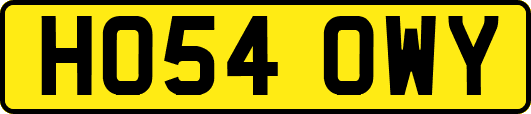 HO54OWY