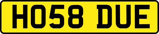HO58DUE