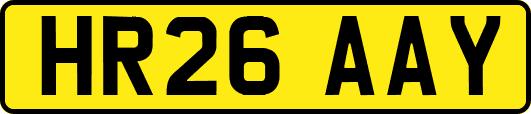 HR26AAY