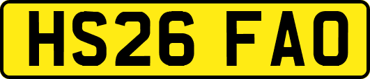 HS26FAO