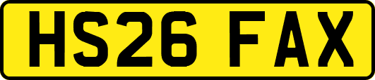 HS26FAX