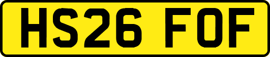 HS26FOF