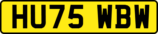 HU75WBW