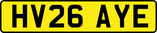 HV26AYE