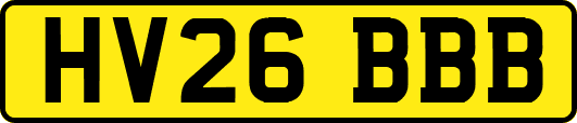 HV26BBB