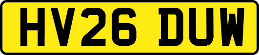 HV26DUW