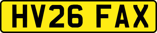 HV26FAX