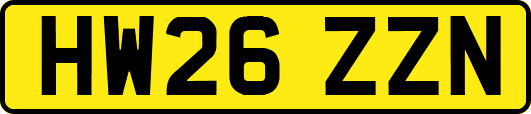 HW26ZZN