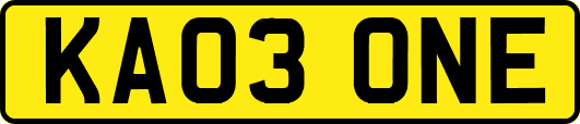 KA03ONE