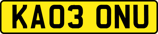 KA03ONU