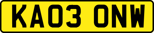 KA03ONW