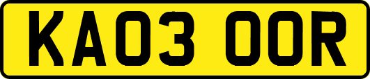 KA03OOR