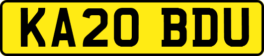 KA20BDU