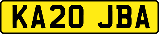 KA20JBA