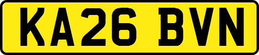 KA26BVN