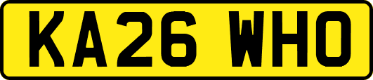 KA26WHO