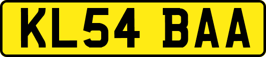 KL54BAA