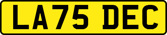 LA75DEC