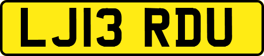 LJ13RDU
