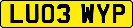 LU03WYP