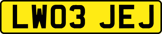 LW03JEJ