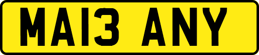 MA13ANY