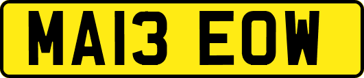 MA13EOW