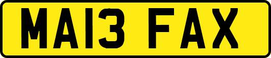 MA13FAX