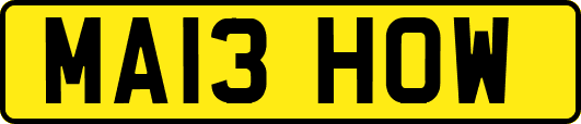MA13HOW