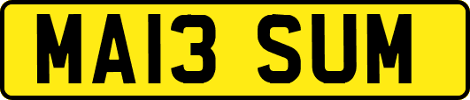 MA13SUM
