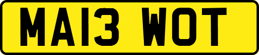 MA13WOT