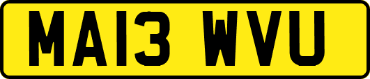 MA13WVU