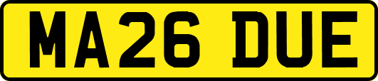 MA26DUE