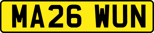 MA26WUN