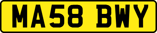 MA58BWY