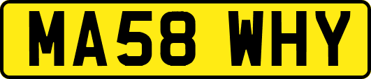 MA58WHY