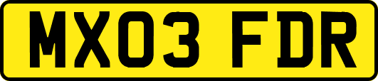 MX03FDR