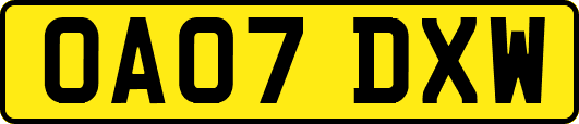 OA07DXW