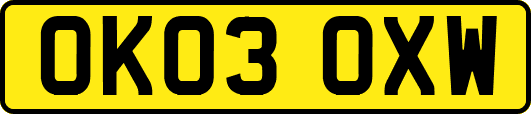 OK03OXW