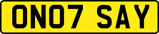 ON07SAY