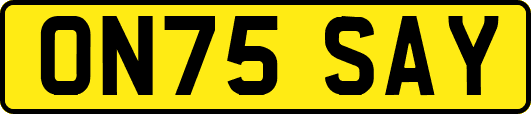ON75SAY