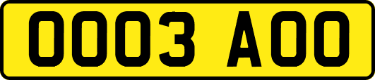 OO03AOO