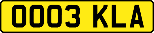 OO03KLA