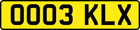OO03KLX