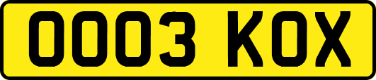 OO03KOX