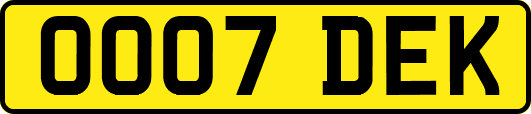 OO07DEK