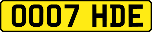 OO07HDE