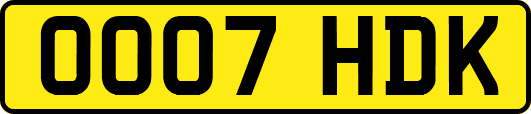 OO07HDK