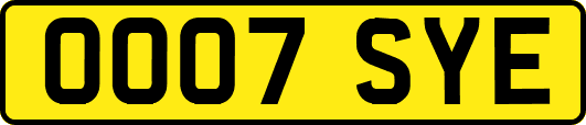 OO07SYE