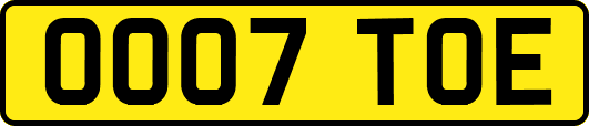 OO07TOE